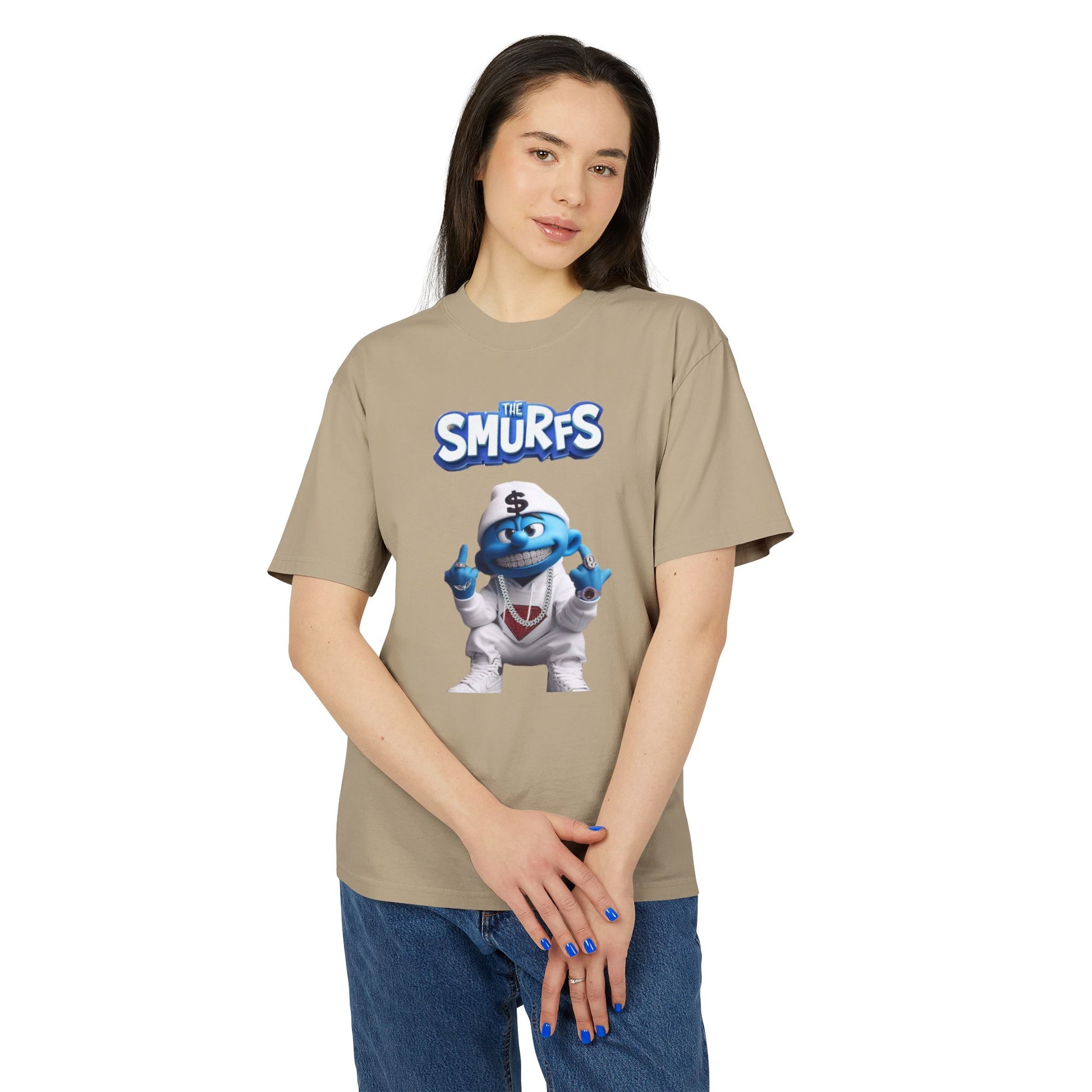 Smurfs Vintage Tee Unisexe Look Rétro Graphique Unique