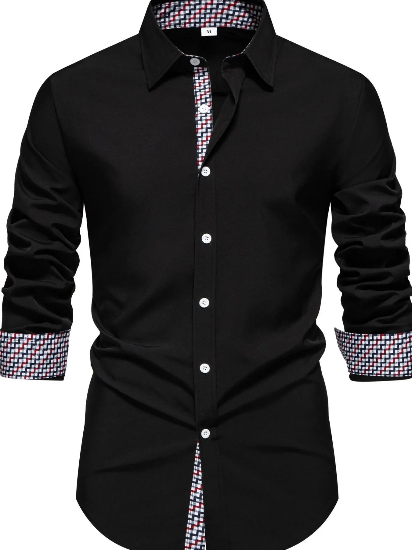 Alyon Society – Chemise Boutonnée à Détails Carreaux Contrastés